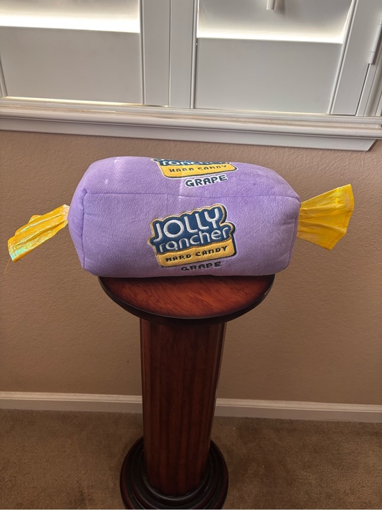 None Other - Jolly Rancher Hard Candy Grape Purple 12" Plush Pillow  2017